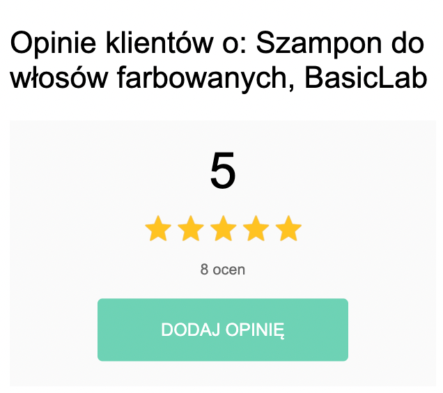 Opinie klientów o: Szampon do włosów farbowanych, BasicLab